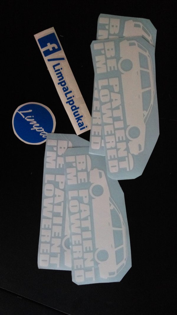 Be patient I'm lowered Audi (komplektas 2vnt)