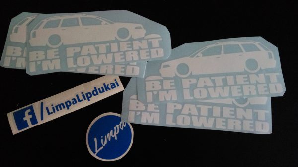 Be patient I'm lowered Audi (komplektas 2vnt)