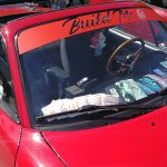 Baneris/ juosta nuo saulės -