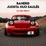Baneris/ juosta nuo saulės -