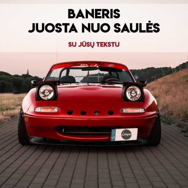 Baneris/ juosta nuo saulės -