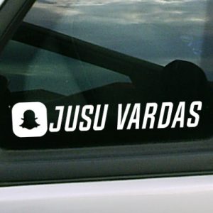 Snapchat lipdukas su jūsų užrašu -